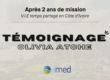 Témoignage de notre V.I.E temps partagé Imed, Olivia Atche, qui était en mission en Côte d'Ivoire